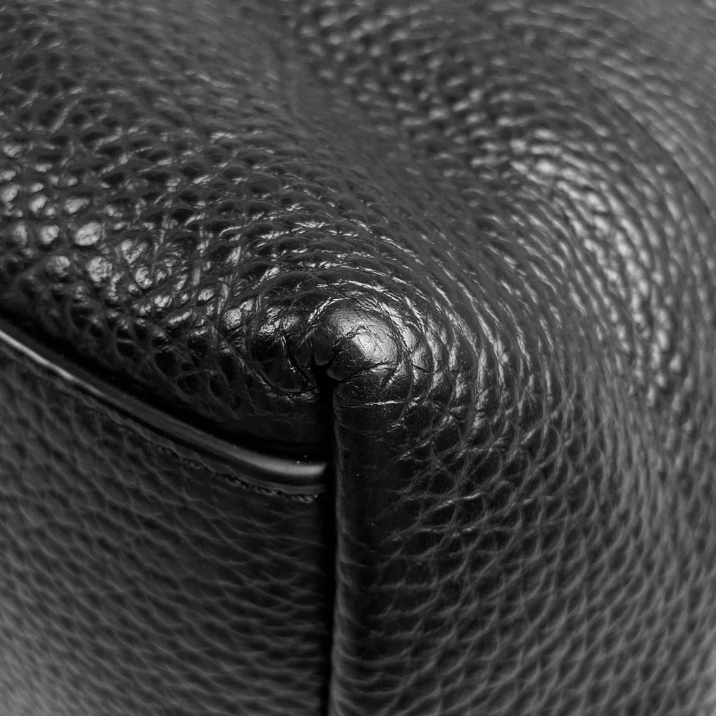 コーチ ロゴ トートバッグ ショルダーバッグ トートバッグ レザー ブラック レディース 【中古】brbag