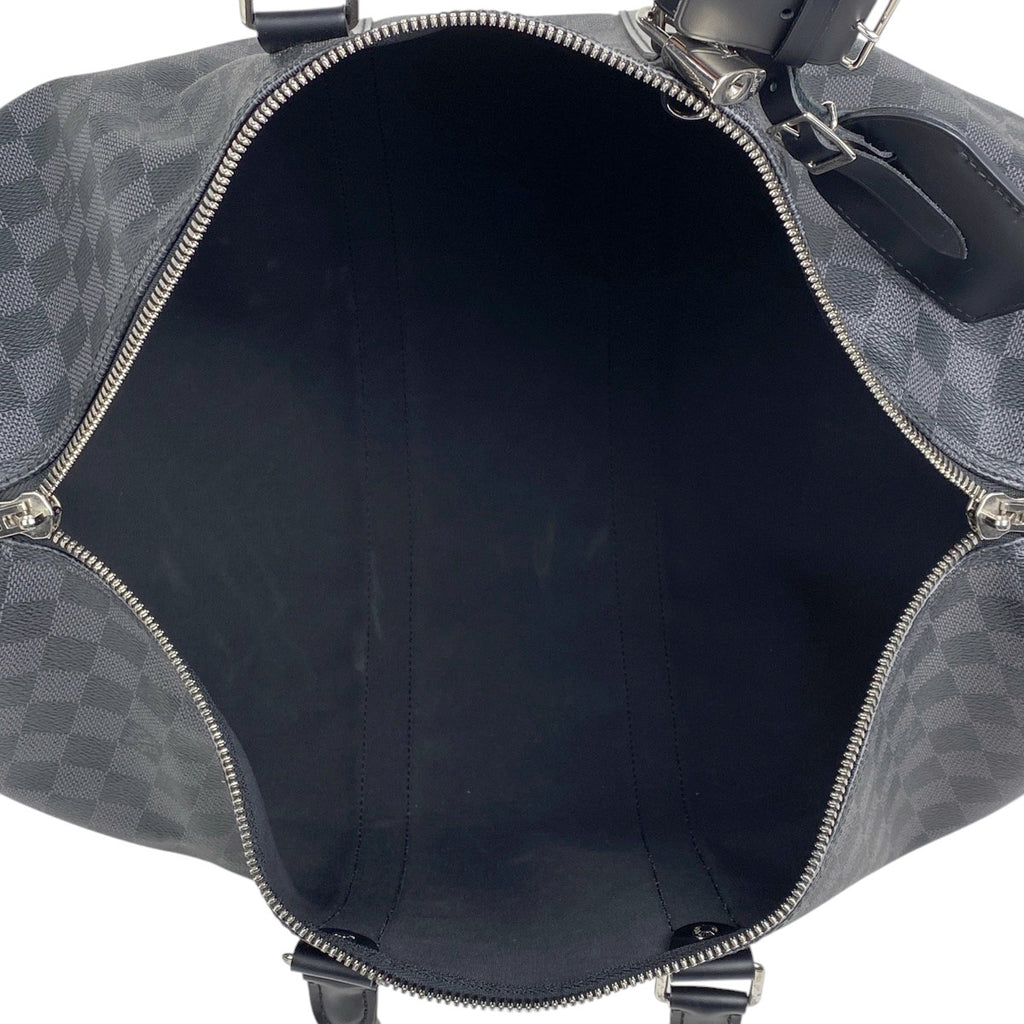 ルイ・ヴィトン キーポル バンドリエール 45 旅行 ボストンバッグ ダミエグラフィット ノワール(ブラック) N41418 メンズ 【中古】brbag