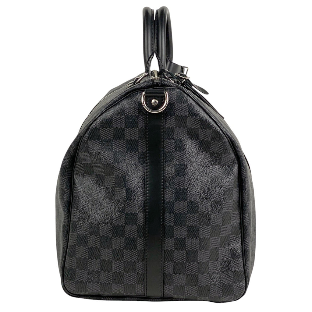 ルイ・ヴィトン キーポル バンドリエール 55 旅行 2WAY ショルダーバッグ ボストンバッグ ダミエグラフィット ノワール(ブラック) N41413 メンズ 【中古】brbag