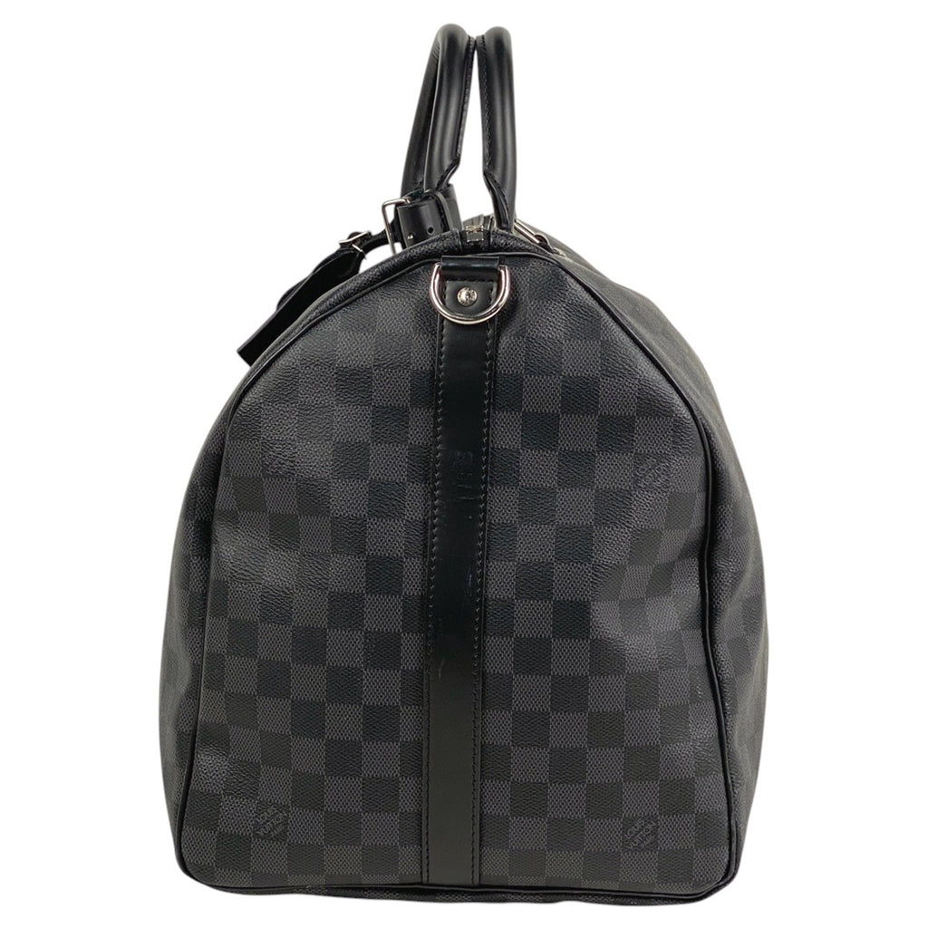 ルイ・ヴィトン キーポル バンドリエール 55 旅行 2WAY ショルダーバッグ ボストンバッグ ダミエグラフィット ノワール(ブラック) N41413 メンズ 【中古】brbag