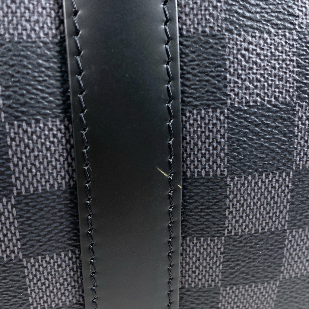 ルイ・ヴィトン キーポル バンドリエール 55 旅行 2WAY ショルダーバッグ ボストンバッグ ダミエグラフィット ノワール(ブラック) N41413 メンズ 【中古】brbag