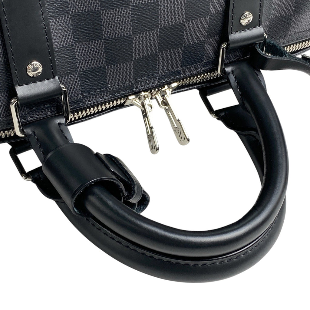 ルイ・ヴィトン キーポル バンドリエール 55 旅行 2WAY ショルダーバッグ ボストンバッグ ダミエグラフィット ノワール(ブラック) N41413 メンズ 【中古】brbag