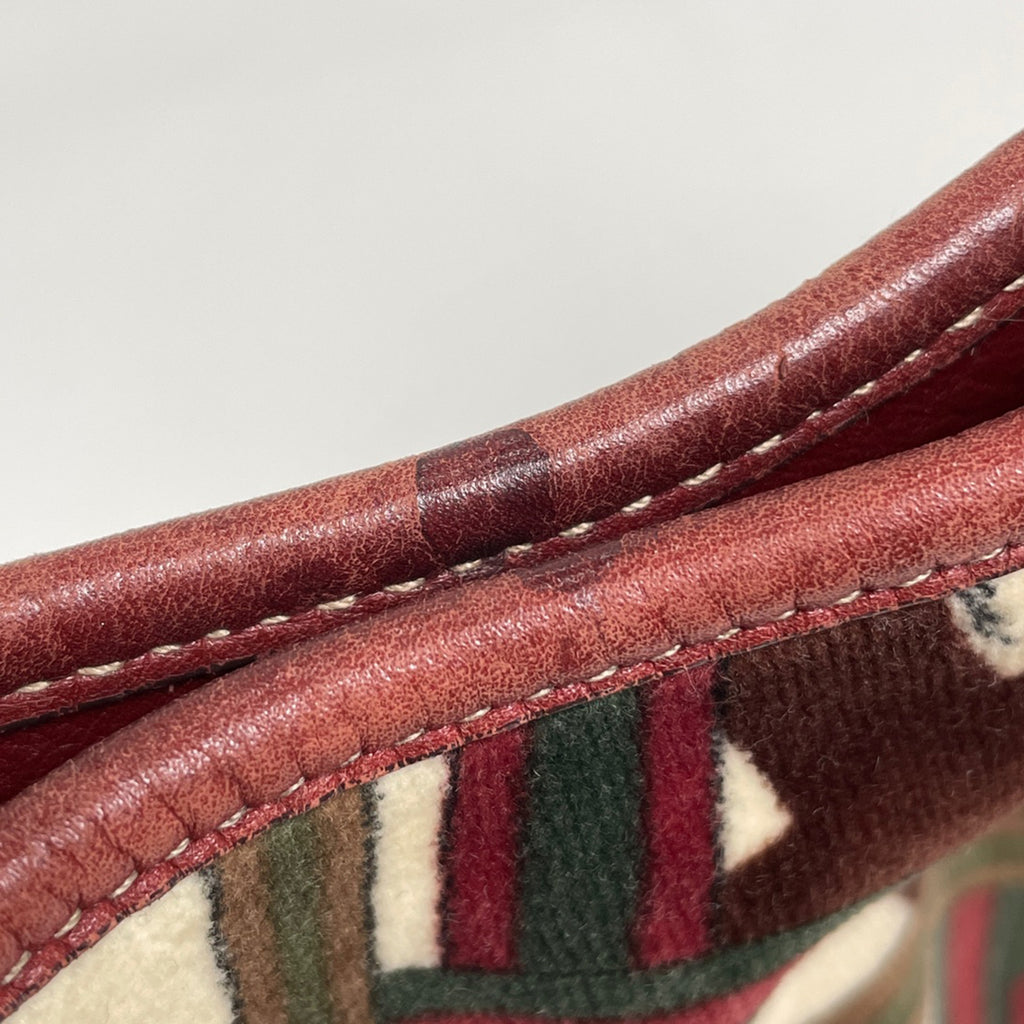 グッチ ホースビット ショルダーバッグ ワンショルダー 85周年 ショルダーバッグ ベロア レッド グリーン 163804 レディース 【中古】brbag