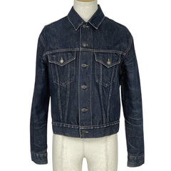 グッチ ロゴボタン デニム ジャケット Gジャン シェリーライン ウェブ アウター デニムジャケット 綿 ブルー メンズ 【中古】brapp