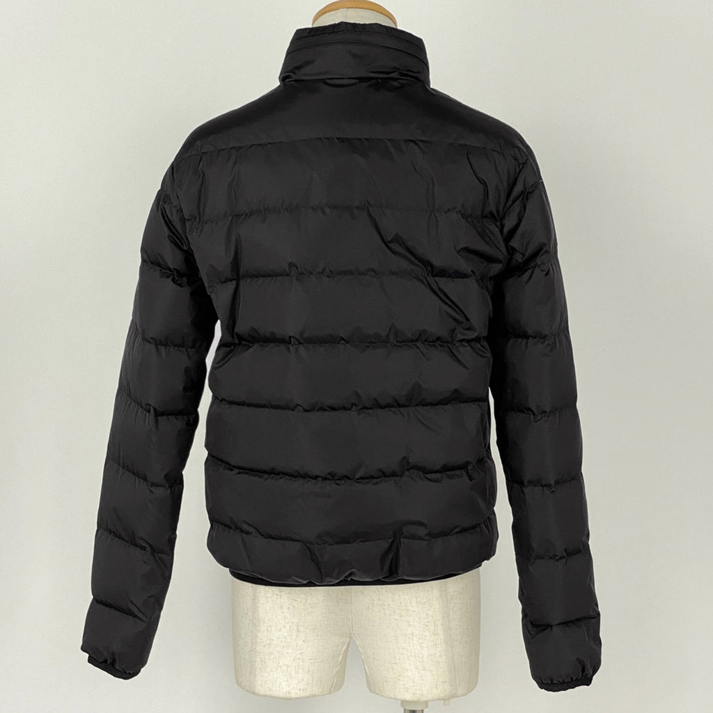 グッチ ロゴ ダウンジャケット ブルゾン フード収納 アウター ダウンジャケット ブラック メンズ 【中古】brapp