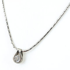 ダイヤモンド デザインネックレス プラチナ ペンダント ネックレス Pt900 Pt850 ダイヤモンド レディース ノンブランドジュエリー 【中古】nbjwl