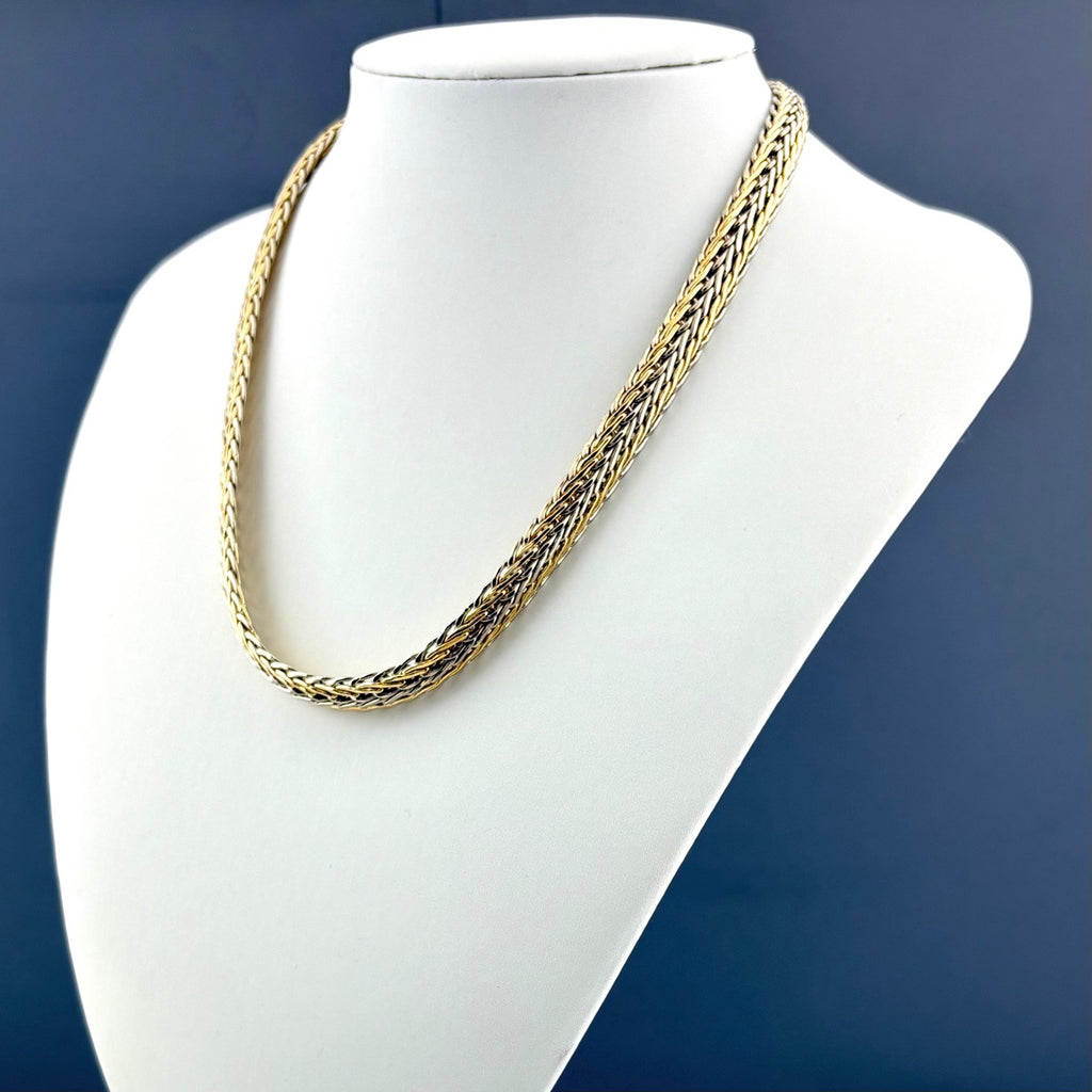 ウノアエレ デザインネックレス YG イエローゴールド ペンダント ネックレス 750 レディース 【中古】brjwl