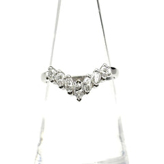 メレダイヤ デザインリング プラチナ 指輪 リング 12号 Pt900 ダイヤモンド レディース ノンブランドジュエリー 【中古】nbjwl