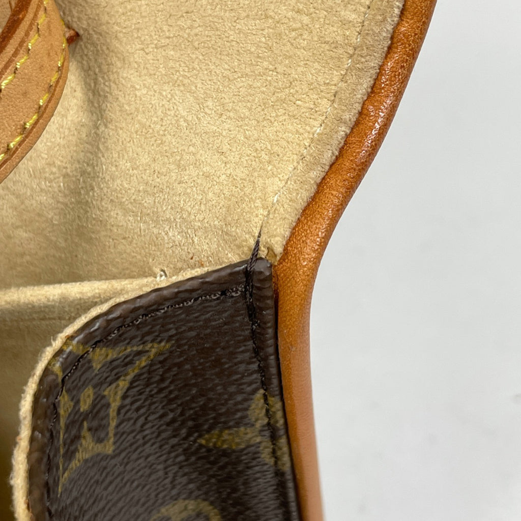 ルイ・ヴィトン ポシェットツイン GM クラッチバッグ 2WAY ショルダーバッグ モノグラム ブラウン M51852 レディース 【中古】brbag