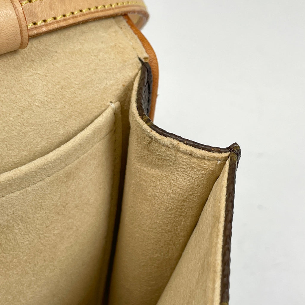 ルイ・ヴィトン ポシェットツイン GM クラッチバッグ 2WAY ショルダーバッグ モノグラム ブラウン M51852 レディース 【中古】brbag