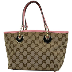 グッチ GG柄 ハンドバッグ ハンドバッグ GGキャンバス ベージュ ピンク レディース 【中古】brbag