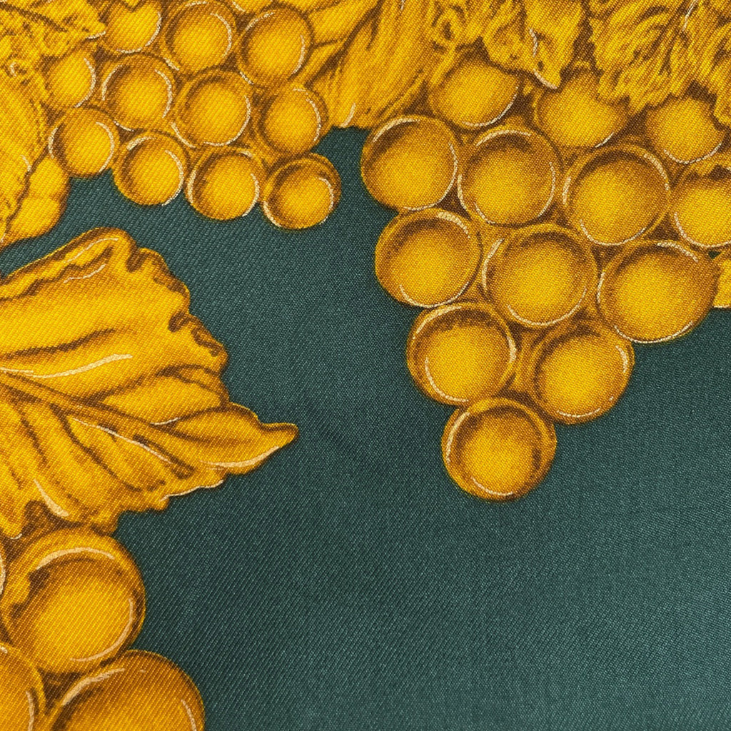 エルメス ココマーク スカーフ ロゴ スカーフ シルク グリーン イエロー レディース 【中古】brbag