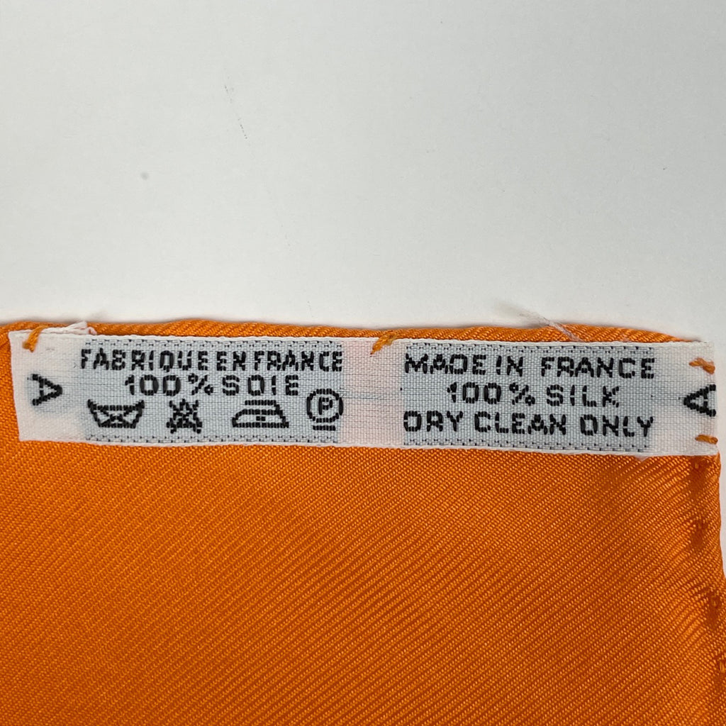 エルメス カレ90 Les merises さくらんぼ スカーフ シルク グリーン マルチカラー レディース 【中古】brbag