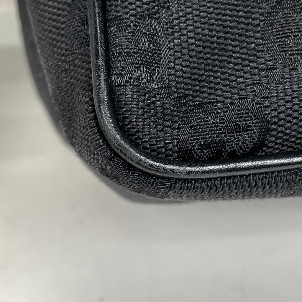 グッチ GG柄 ハンドバッグ アクセサリーポーチ ハンドバッグ GGキャンバス ブラック レディース 【中古】brbag