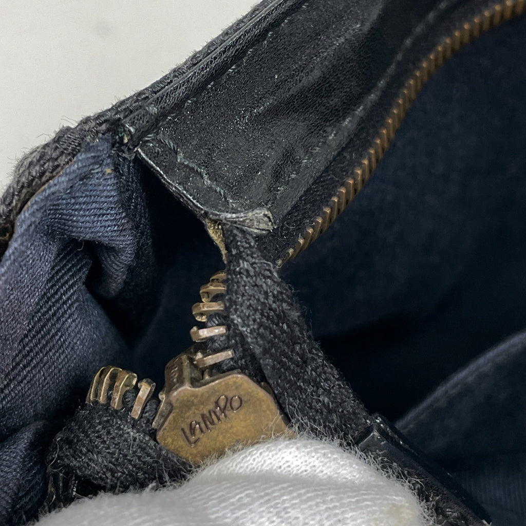 グッチ GG柄 ハンドバッグ アクセサリーポーチ ハンドバッグ GGキャンバス ブラック レディース 【中古】brbag