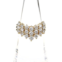 メレダイヤ デザインリング YG イエローゴールド 指輪 リング 13号 K18 ダイヤモンド レディース ノンブランドジュエリー 【中古】nbjwl