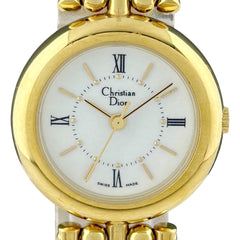 クリスチャンディオール ラウンド 腕時計 クォーツ レディース 時計 中古 wtcbb