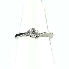 ヨンドシー メレダイヤ デザインリング プラチナ 指輪 リング 8号 Pt950 ダイヤモンド レディース ブランドジュエリー 【中古】brjwl