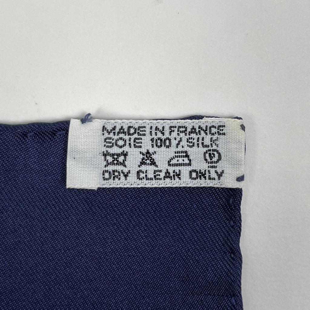 エルメス カレ 90 VARANGUES ベランダ スカーフ シルク ネイビー マルチカラー レディース 【中古】brbag