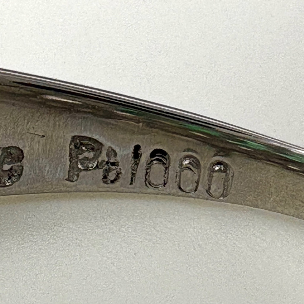 エメラルド デザインリング プラチナ 指輪 メレダイヤ リング 12.5号 Pt1000 エメラルド ダイヤモンド レディース ノンブランドジュエリー 【中古】nbjwl