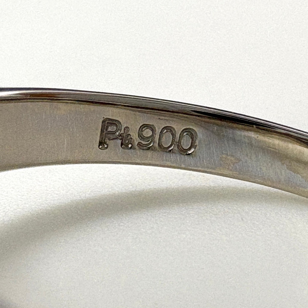 ルビー デザインリング プラチナ 指輪 メレダイヤ リング 12号 Pt900 ルビー ダイヤモンド レディース 【中古】nbjwl