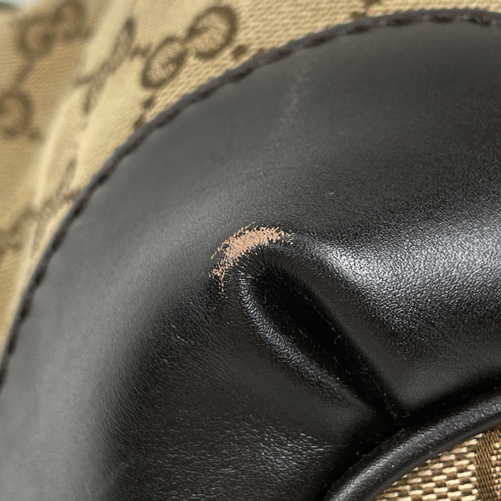 グッチ GG柄 スーキー ハンドバッグ インターロッキングG ハンドバッグ GGキャンバス ベージュ ブラウン 247902 レディース 【中古】brbag