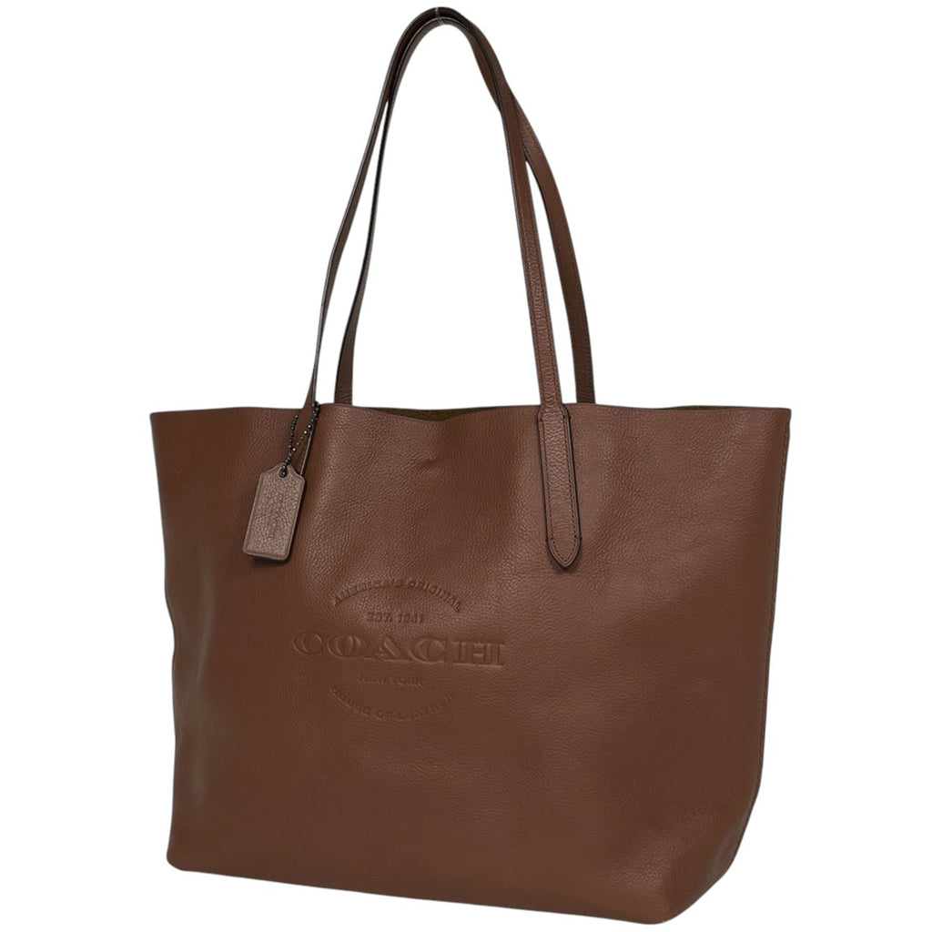 コーチ ロゴ トートバッグ 肩掛け ショルダーバッグ トートバッグ レザー ブラウン F59403 レディース 【中古】brbag