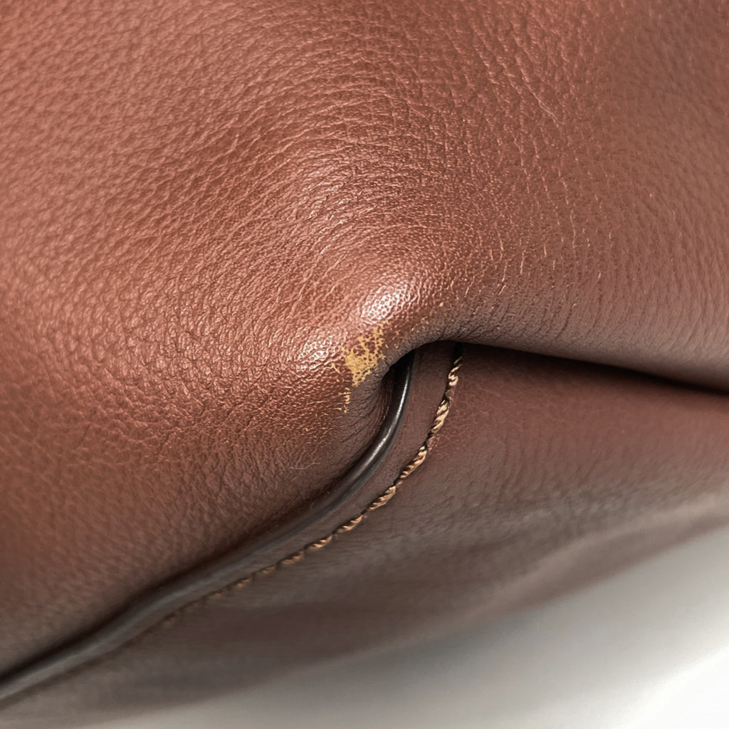 コーチ ロゴ トートバッグ 肩掛け ショルダーバッグ トートバッグ レザー ブラウン F59403 レディース 【中古】brbag