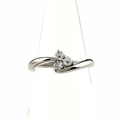 メレダイヤ デザインリング プラチナ 指輪 リング 13号 Pt900 ダイヤモンド レディース ノンブランドジュエリー 【中古】nbjwl