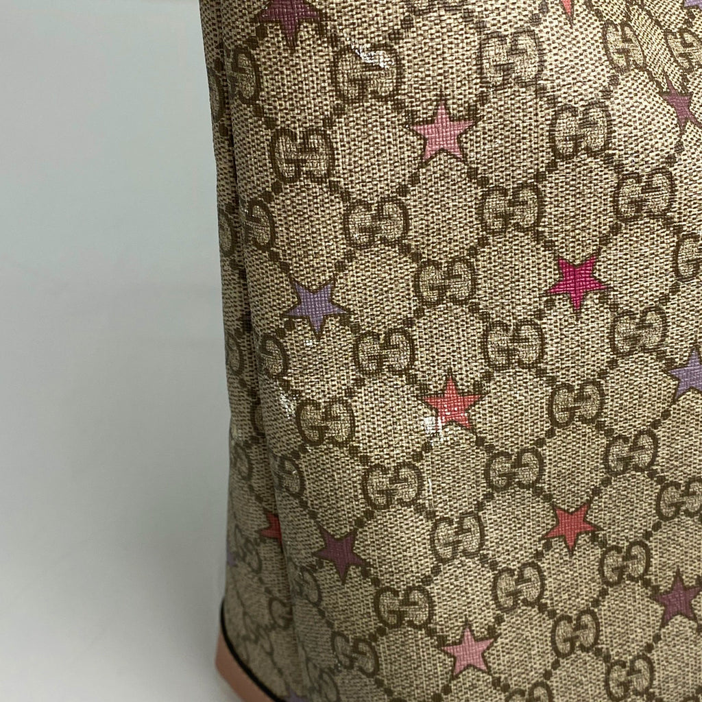 グッチ GG柄 トートバッグ スター GGスプリーム ショルダーバッグ トートバッグ コーティングキャンバス ベージュ マルチカラー 309498 レディース 【中古】brbag