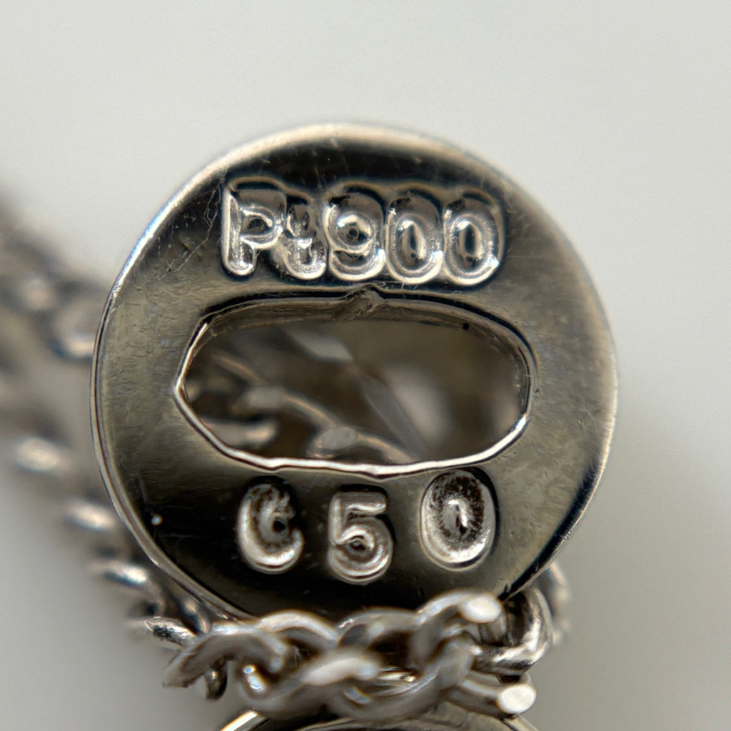 メレダイヤ デザインネックレス プラチナ ペンダント ネックレス Pt900 Pt850 ダイヤモンド レディース ノンブランドジュエリー 【中古】nbjwl