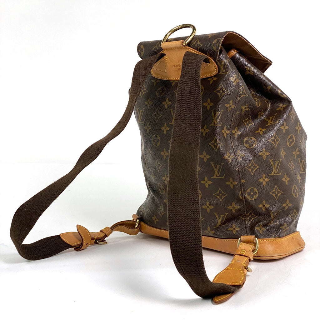 ルイ・ヴィトン モンスリ GM バックパック デイパック リュック モノグラム ブラウン M51135 レディース 【中古】brbag