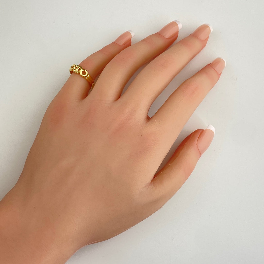 ディオール デザインリング YG イエローゴールド 指輪 リング 11.5号 750 レディース 【中古】brjwl