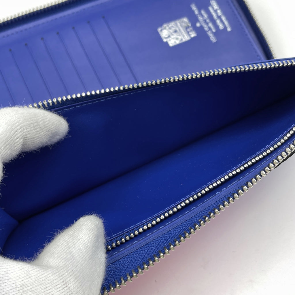 ルイ・ヴィトン ジッピーウォレット ヴェルティカルNM ネオンカラー グラデーション 長財布 レザー ピンク ブルー M81243 メンズ 【中古】brbag