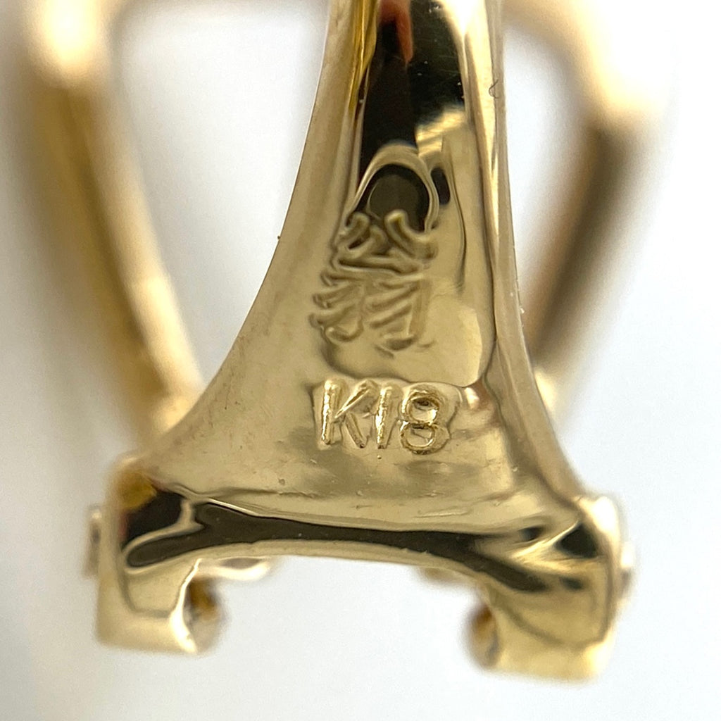 翁淳 JunOkina メレダイヤ デザインイヤリング YG イエローゴールド ピアス 2way イヤリング K18 ダイヤモンド レディース 【中古】brjwl