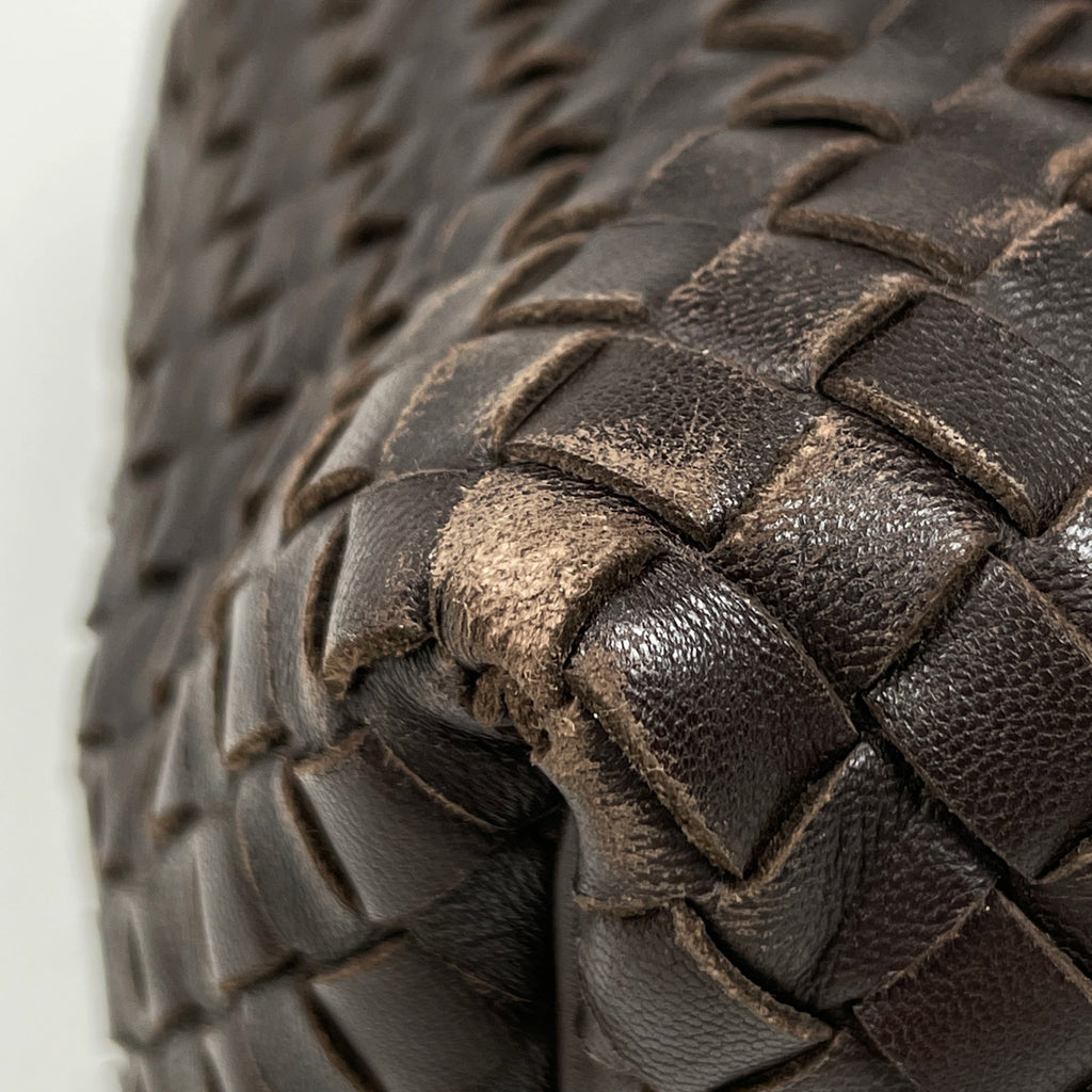 ボッテガヴェネタ イントレチャート ショルダーバッグ ワンショルダー ハンドバッグ ナッパ ショルダーバッグ レザー ブラウン レディース 【中古】brbag