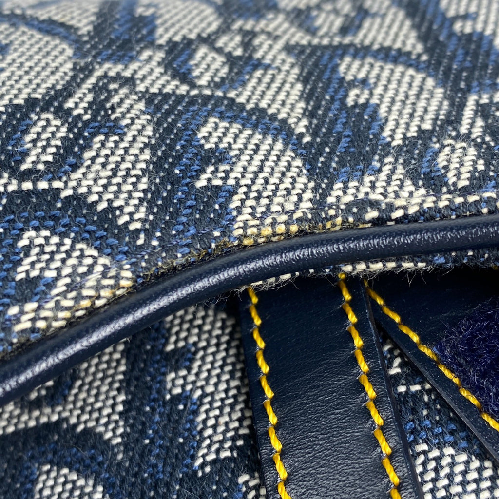 クリスチャンディオール トロッター柄 サドルバッグ ワンショルダー レディース 中古 brbag