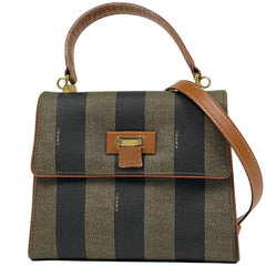 フェンディ ペカン柄 ハンドバッグ 2way レディース 中古 brbag