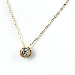 ダイヤモンド デザインネックレス YG イエローゴールド ペンダント ネックレス K18 ダイヤモンド レディース ノンブランドジュエリー 【中古】nbjwl