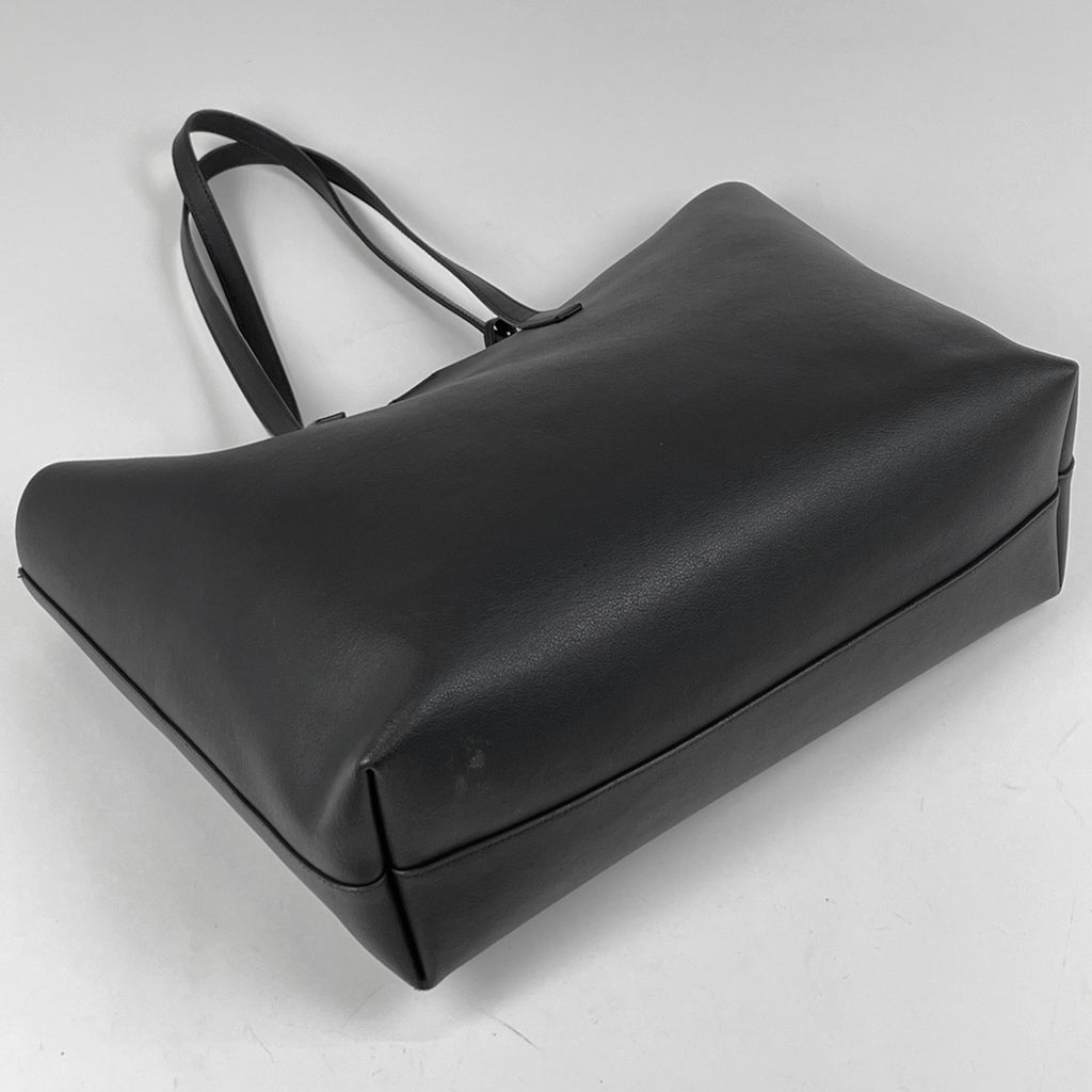 サンローラン ロゴ トートバッグ ショルダーバッグ トートバッグ レザー ブラック レディース 【中古】brbag