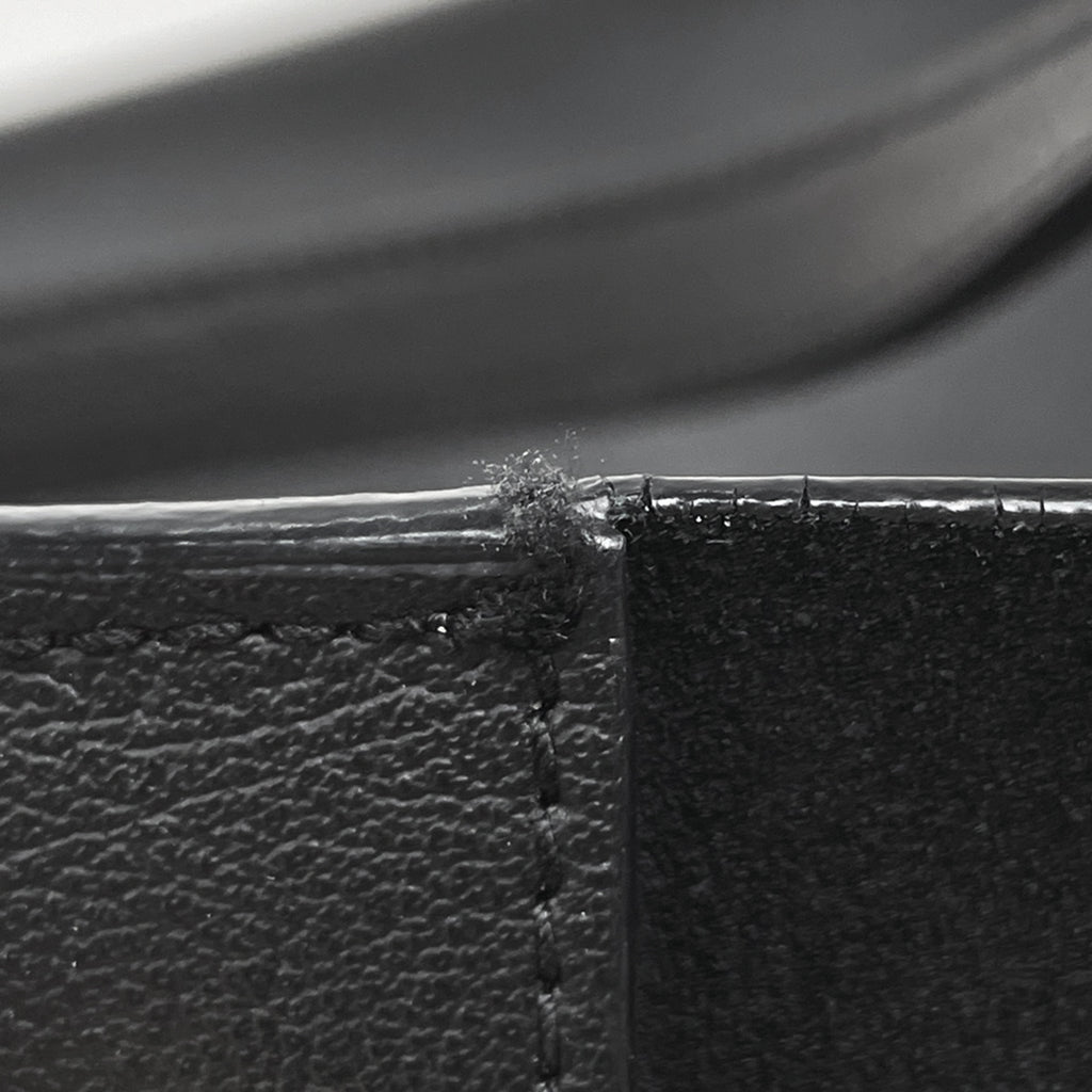 サンローラン ロゴ トートバッグ ショルダーバッグ トートバッグ レザー ブラック レディース 【中古】brbag