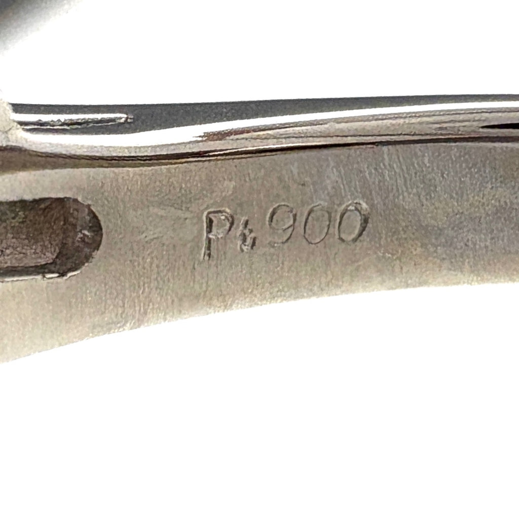 ボルダーオパール デザインリング プラチナ 指輪 メレダイヤ リング 9.5号 Pt900 ボルダーオパール ダイヤモンド レディース 【中古】nbjwl