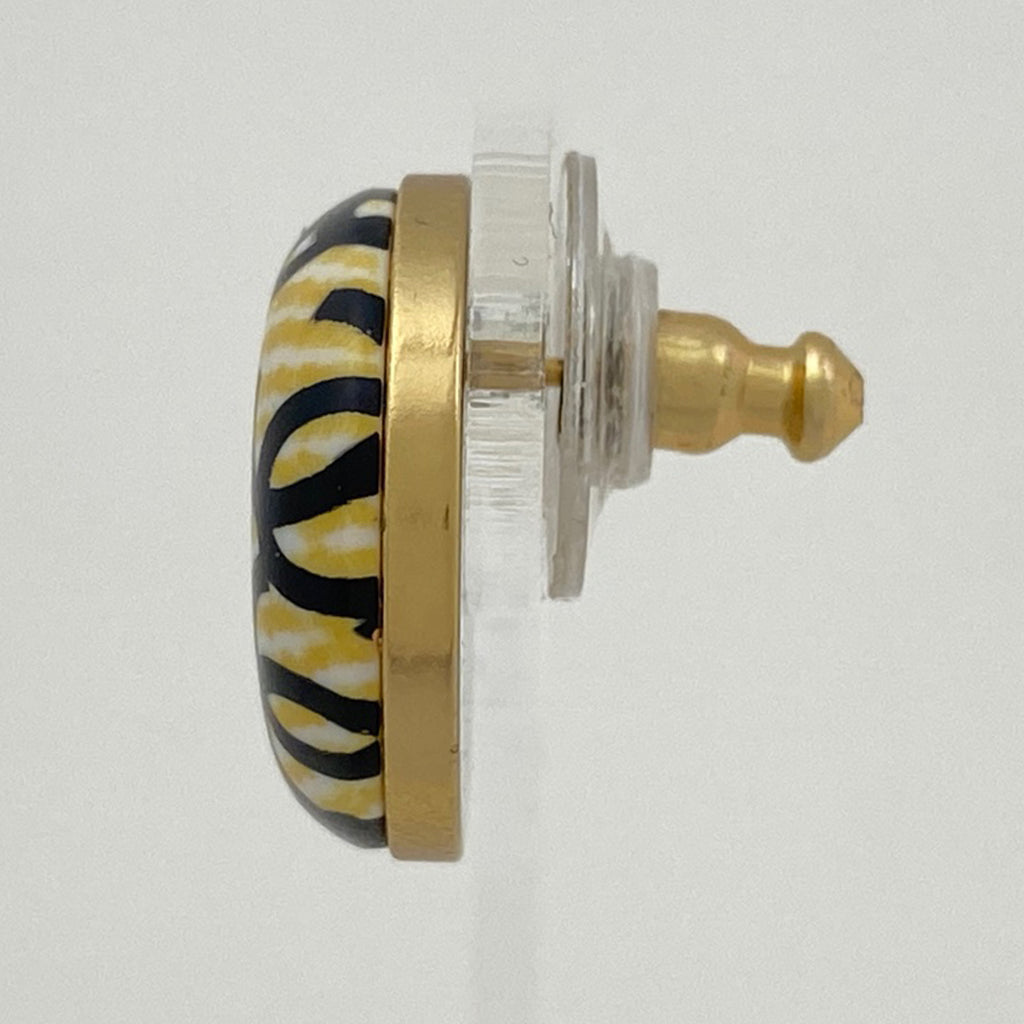 シャネル ココマーク ラウンド イヤリング 丸型 ピアス GP ゴールド レディース 【中古】bracc