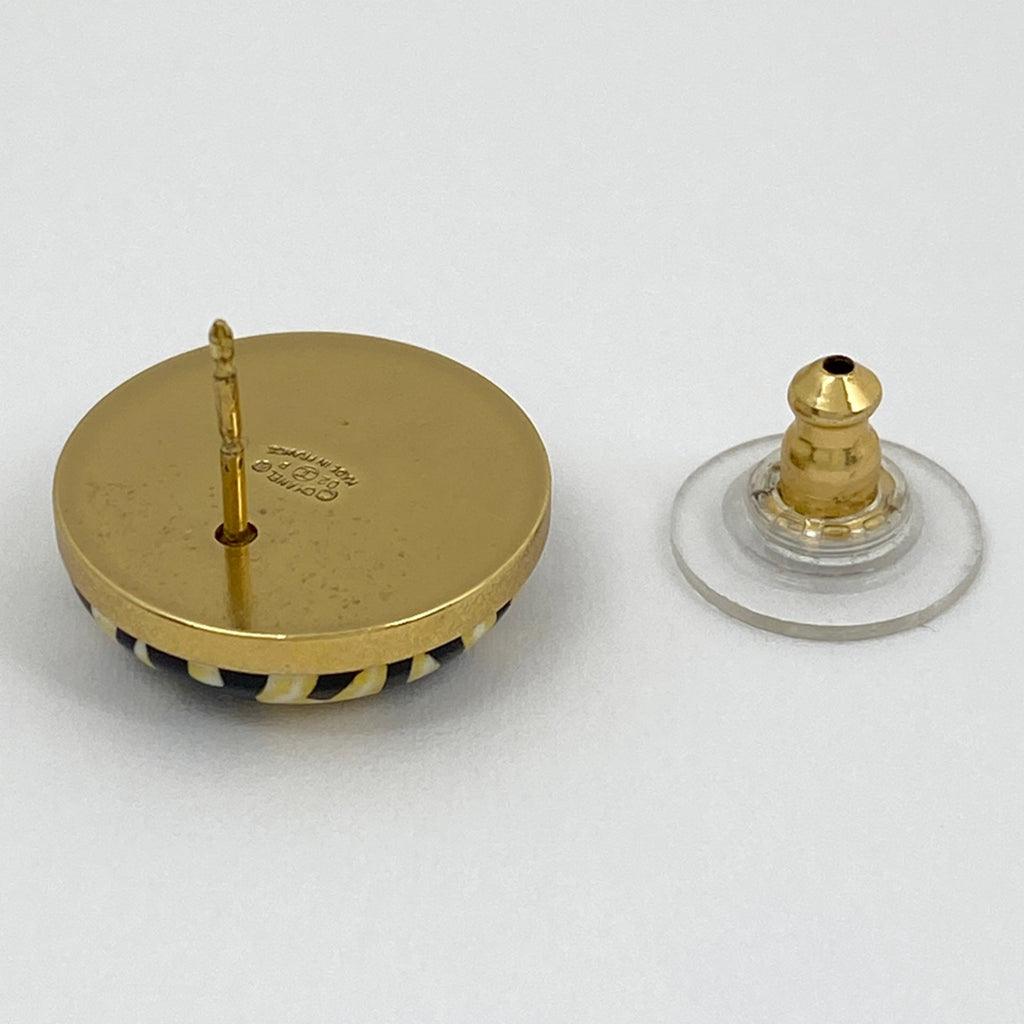 シャネル ココマーク ラウンド イヤリング 丸型 ピアス GP ゴールド レディース 【中古】bracc