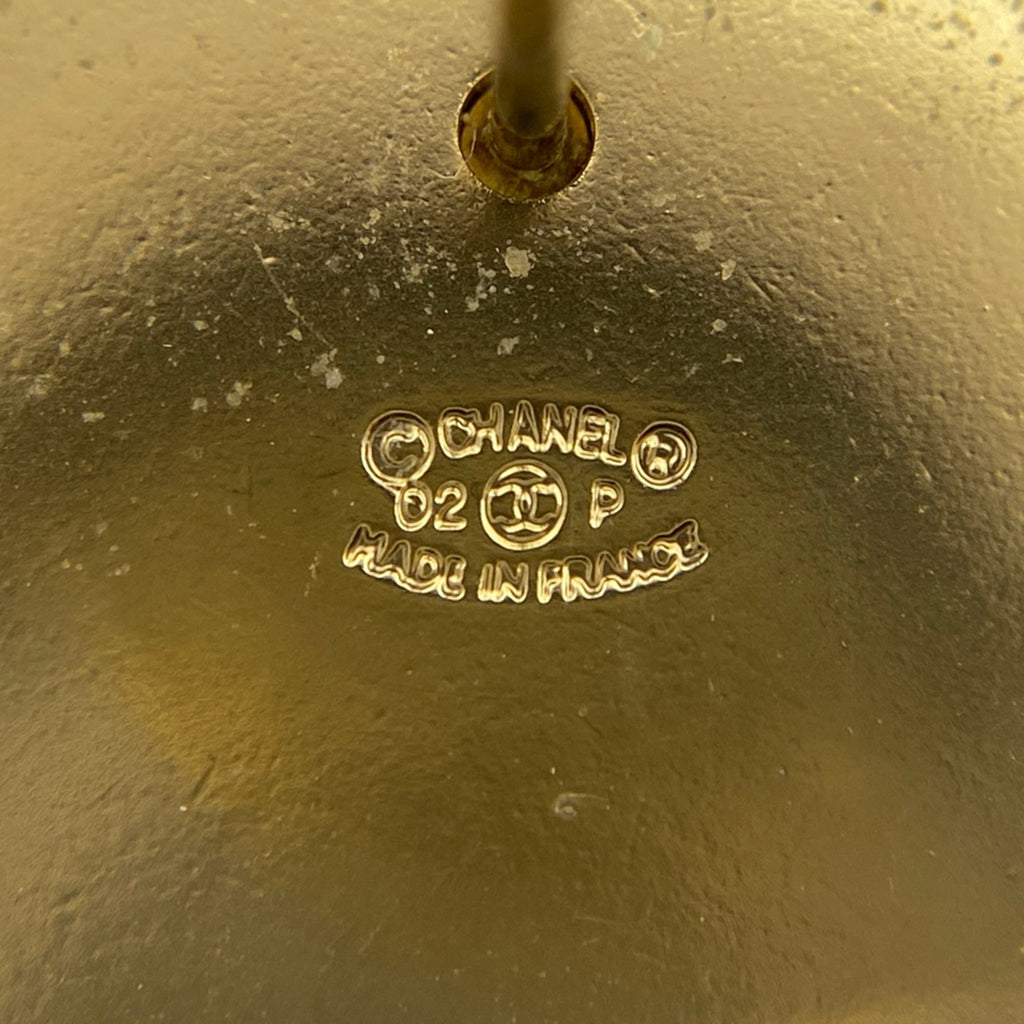 シャネル ココマーク ラウンド イヤリング 丸型 ピアス GP ゴールド レディース 【中古】bracc