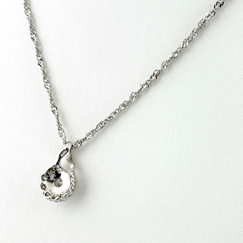 約38cm メレダイヤ ネックレス プラチナ ペンダント Pt900 Pt850 ダイヤモンド レディース 【中古】nbjwl