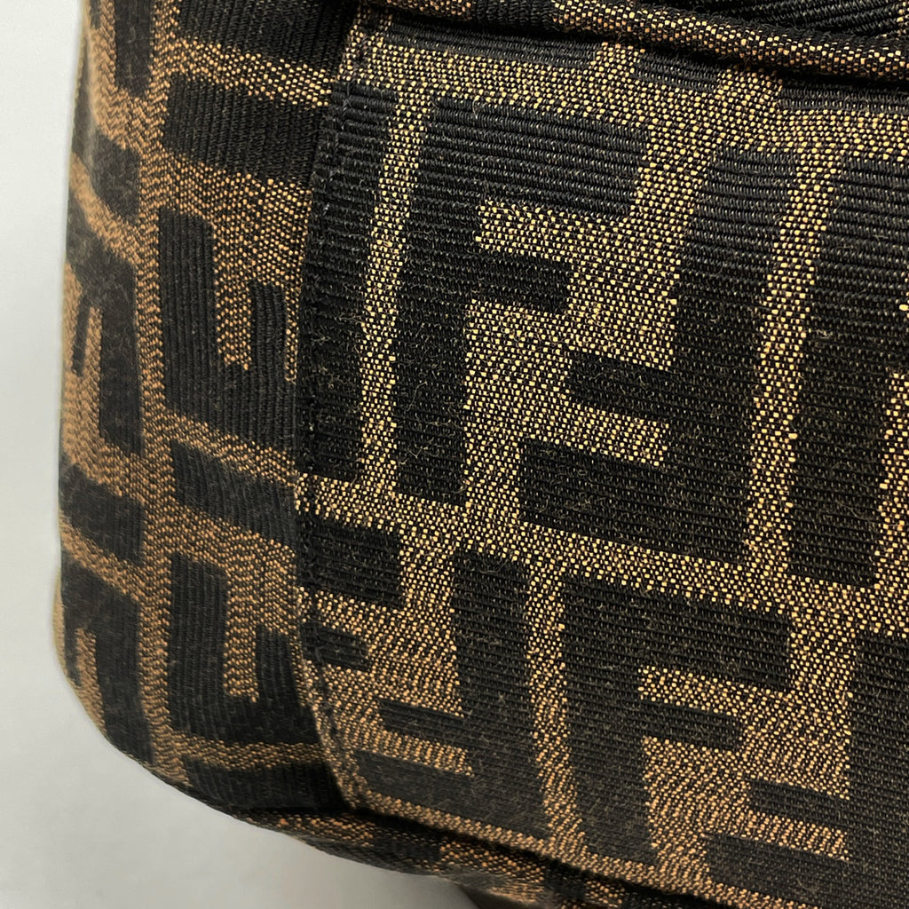 フェンディ ズッカ柄 チェーン ショルダーバッグ ワンショルダー ハンドバッグ ショルダーバッグ キャンバス ブラウン レディース 【中古】brbag