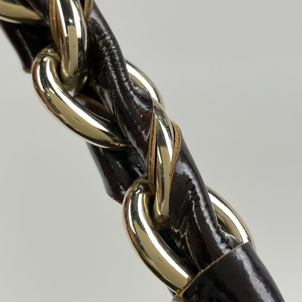 フェンディ ズッカ柄 チェーン ショルダーバッグ ワンショルダー ハンドバッグ ショルダーバッグ キャンバス ブラウン レディース 【中古】brbag