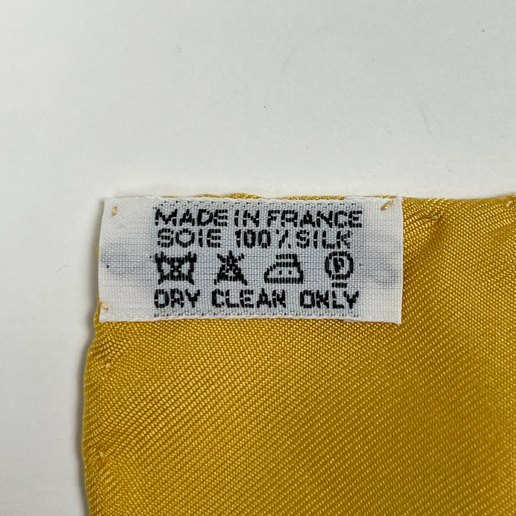 エルメス カレ 90 OMBRELLES ET PARAPLUIES 日傘と雨傘 スカーフ シルク イエロー マルチカラー レディース 【中古】brbag