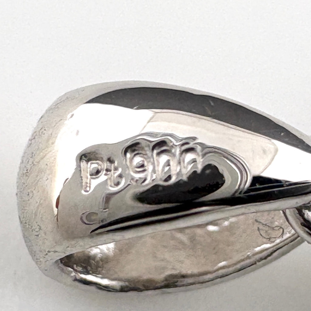 サファイア ペンダントトップ プラチナ メレダイヤ ペンダントトップ Pt900 サファイア ダイヤモンド レディース ノンブランドジュエリー 【中古】nbjwl